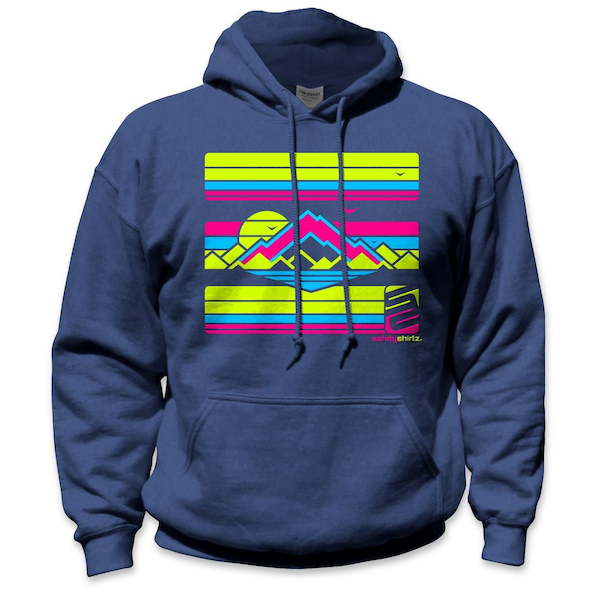 The High Country High Visibility Hoodie, Heather Navy, 2XL